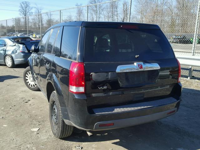 5GZCZ33D77S805512 - 2007 SATURN VUE BLACK photo 3