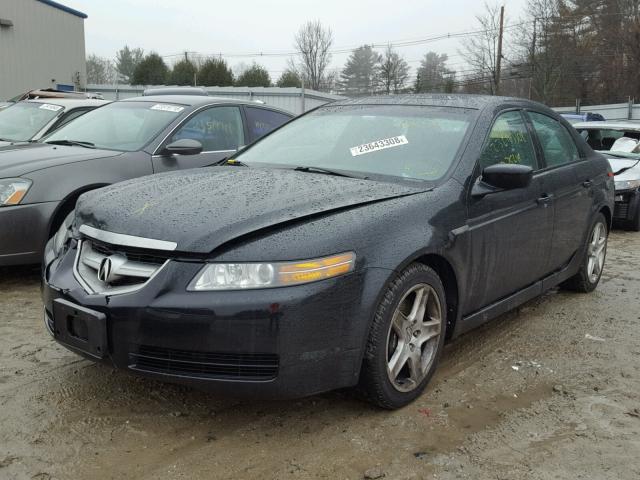 19UUA65525A024017 - 2005 ACURA TL BLACK photo 2