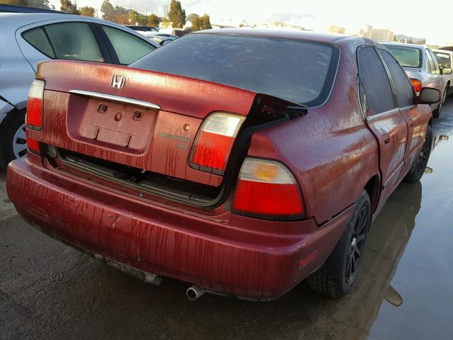 1HGCD5637VA228709 - 1997 HONDA ACCORD LX RED photo 4