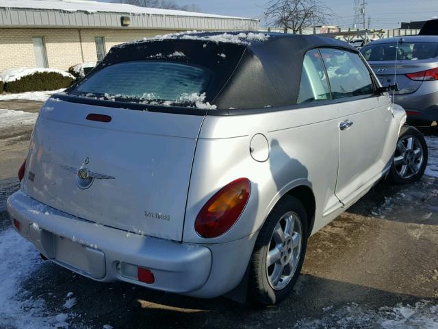 3C3EY55E25T283810 - 2005 CHRYSLER PT CRUISER SILVER photo 4