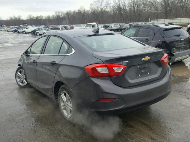 1G1BE5SM5G7307889 - 2016 CHEVROLET CRUZE LT GRAY photo 3