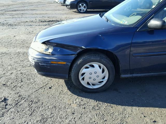 1G1ND52J316250000 - 2001 CHEVROLET MALIBU BLUE photo 9