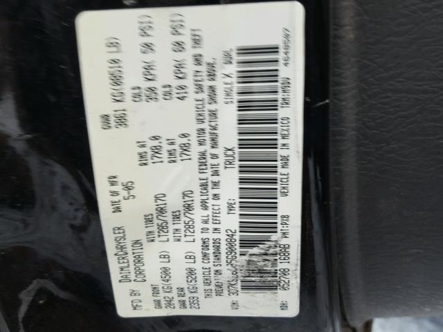 3D7KS26D85G900842 - 2005 DODGE RAM 2500 S Qara foto 10