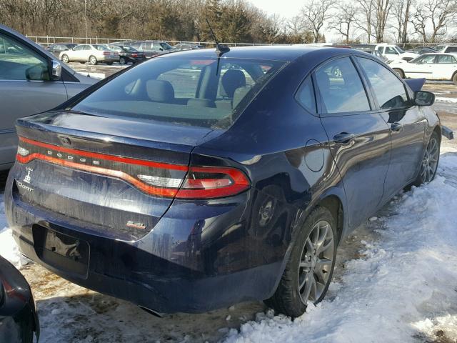 1C3CDFBB7ED906959 - 2014 DODGE DART SXT BLUE photo 4