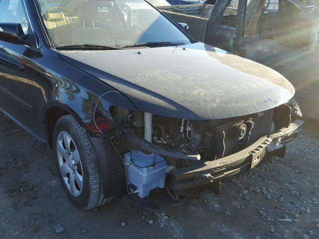 KNAGG4A85A5434227 - 2010 KIA OPTIMA LX BLACK photo 9