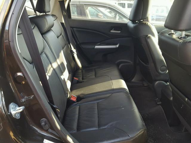 5J6RM4H76DL063820 - 2013 HONDA CR-V EXL BLACK photo 6