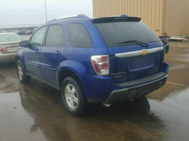 2CNDL63F766117596 - 2006 CHEVROLET EQUINOX LT BLUE photo 3