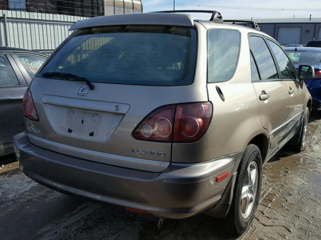 JT6HF10U0X0022902 - 1999 LEXUS RX 300 GOLD photo 4