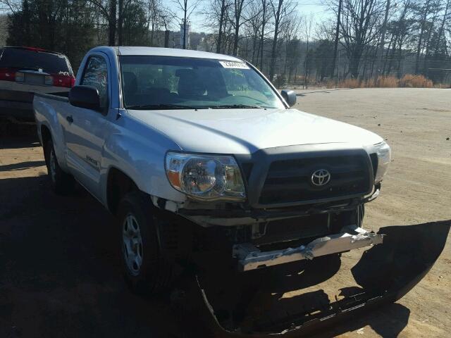 5TENX22N97Z337542 - 2007 TOYOTA TACOMA SILVER photo 1