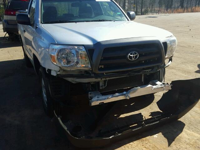 5TENX22N97Z337542 - 2007 TOYOTA TACOMA SILVER photo 9