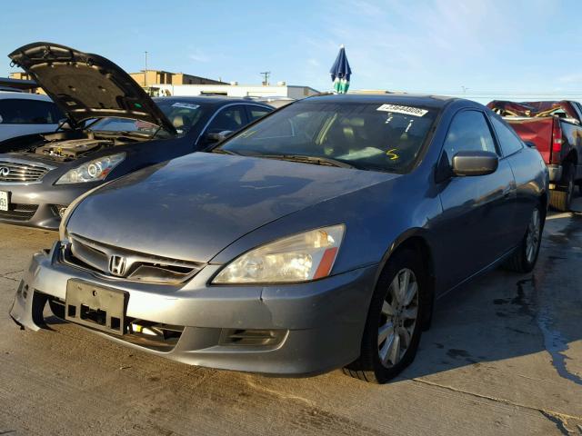 1HGCM82637A000890 - 2007 HONDA ACCORD EX BLUE photo 2