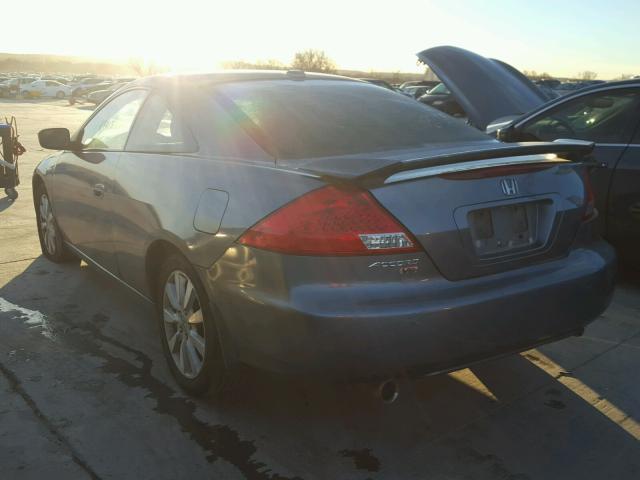 1HGCM82637A000890 - 2007 HONDA ACCORD EX BLUE photo 3