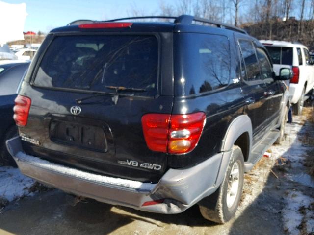 5TDBT44AX2S060040 - 2002 TOYOTA SEQUOIA SR BLACK photo 4