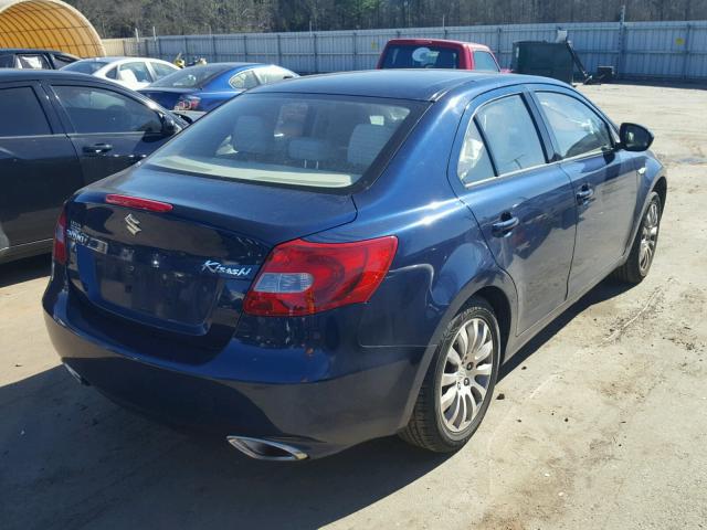 JS2RE9A32A6101731 - 2010 SUZUKI KIZASHI SE BLUE photo 4