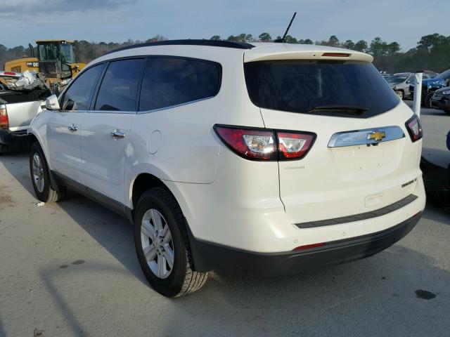 1GNKRGKDXDJ260890 - 2013 CHEVROLET TRAVERSE L WHITE photo 3