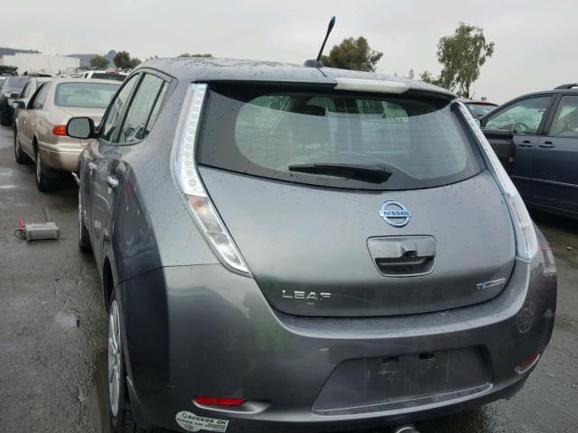 1N4AZ0CP0EC338965 - 2014 NISSAN LEAF S CHARCOAL photo 3