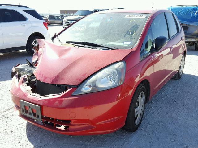 JHMGE88249S033930 - 2009 HONDA FIT RED photo 2