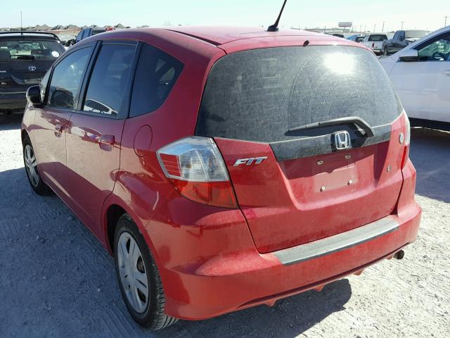 JHMGE88249S033930 - 2009 HONDA FIT RED photo 3