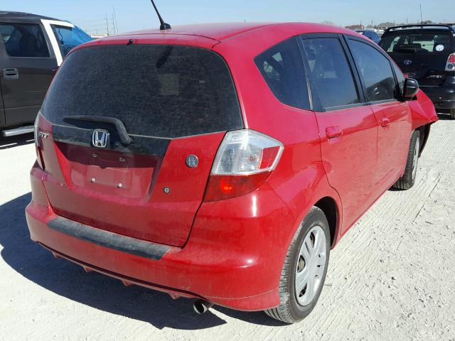 JHMGE88249S033930 - 2009 HONDA FIT RED photo 4