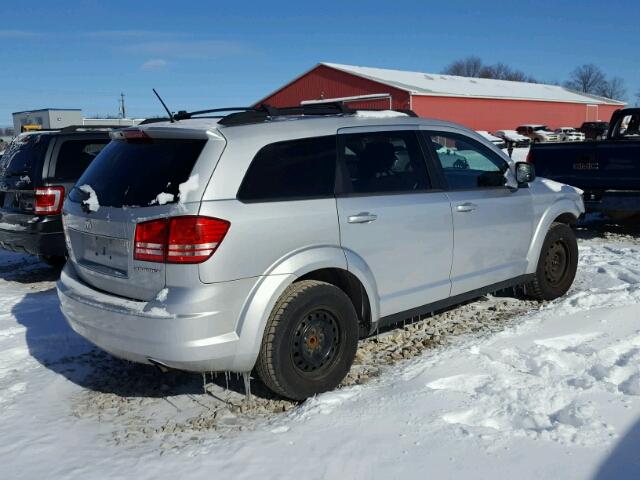 3D4GG47B99T528972 - 2009 DODGE JOURNEY SE SILVER photo 4