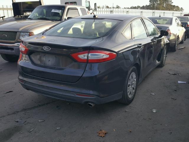 3FA6P0G74DR205423 - 2013 FORD FUSION S BLACK photo 4