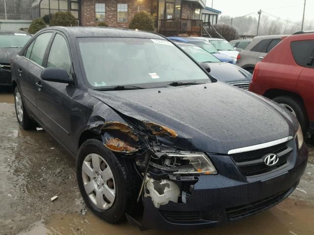 5NPET46C67H230810 - 2007 HYUNDAI SONATA GLS BLUE photo 1