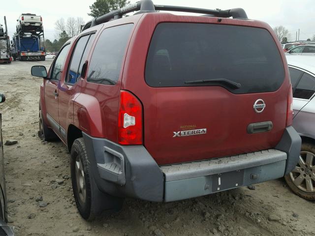 5N1AN08U25C633419 - 2005 NISSAN XTERRA OFF MAROON photo 3