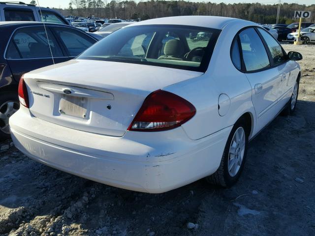 1FAFP53225A297280 - 2005 FORD TAURUS SE WHITE photo 4