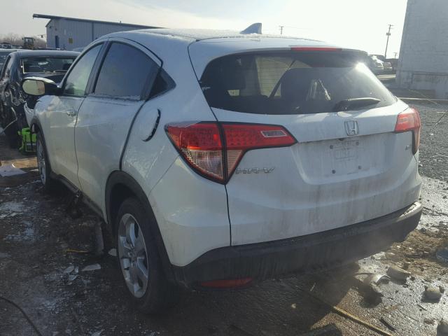 3CZRU6H58GM746308 - 2016 HONDA HR-V EX WHITE photo 3