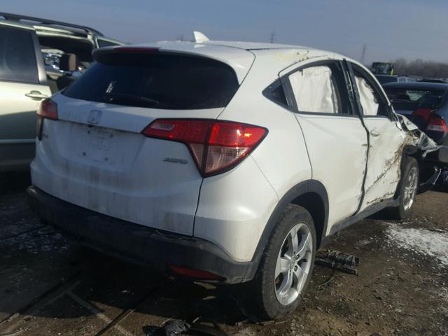 3CZRU6H58GM746308 - 2016 HONDA HR-V EX WHITE photo 4