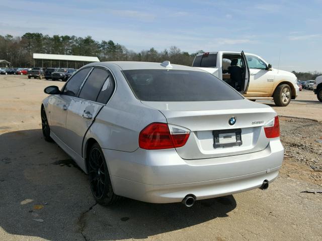 WBAVB73597VH22810 - 2007 BMW 335 I SILVER photo 3