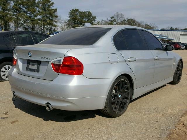 WBAVB73597VH22810 - 2007 BMW 335 I SILVER photo 4