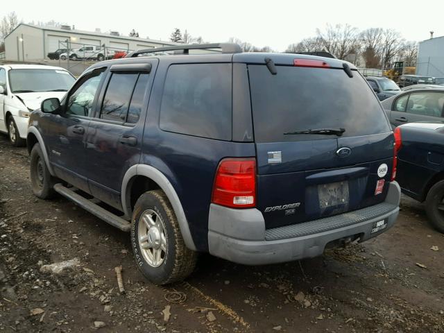 1FMZU72E72UC90631 - 2002 FORD EXPLORER X BLUE photo 3