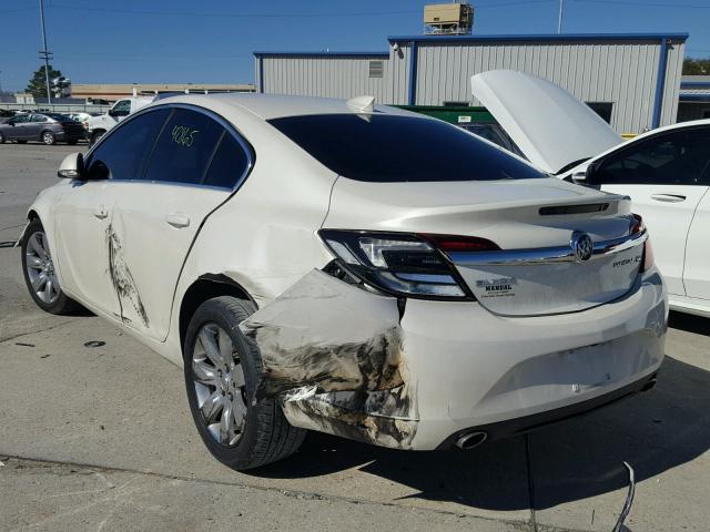 2G4GK5EX9F9289093 - 2015 BUICK REGAL WHITE photo 3