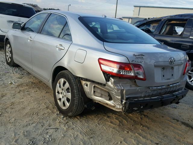 4T1BF3EK3BU190659 - 2011 TOYOTA CAMRY BASE SILVER photo 3