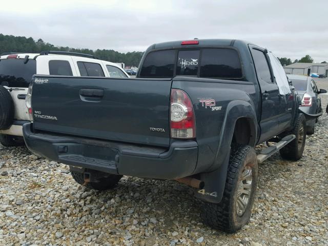 5TFLU4EN2BX013114 - 2011 TOYOTA TACOMA DOU GREEN photo 4