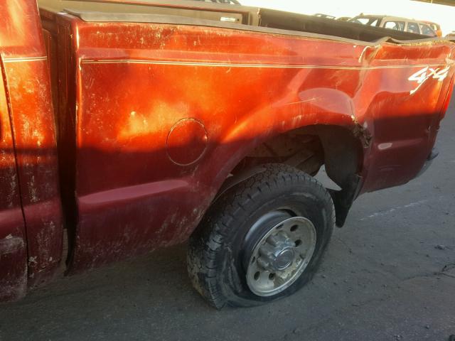 1FTNX21P83EC51509 - 2003 FORD F250 SUPER MAROON photo 10