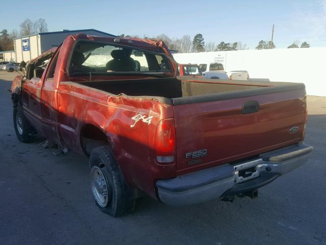 1FTNX21P83EC51509 - 2003 FORD F250 SUPER MAROON photo 3