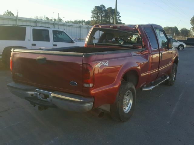 1FTNX21P83EC51509 - 2003 FORD F250 SUPER MAROON photo 4