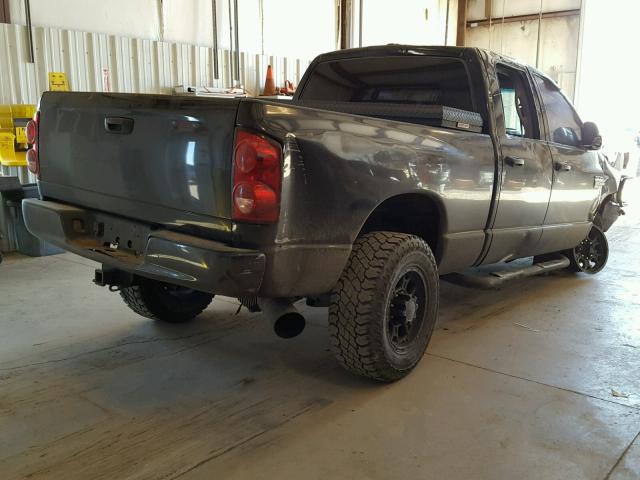 1D7KS28C47J524677 - 2007 DODGE RAM 2500 S BLACK photo 4
