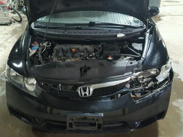 19XFA168X9E029147 - 2009 HONDA CIVIC EX შავი ფოტო 7
