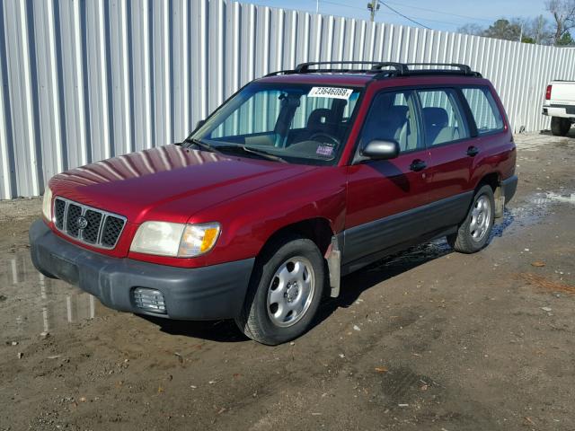 JF1SF63551G740272 - 2001 SUBARU FORESTER L RED photo 2