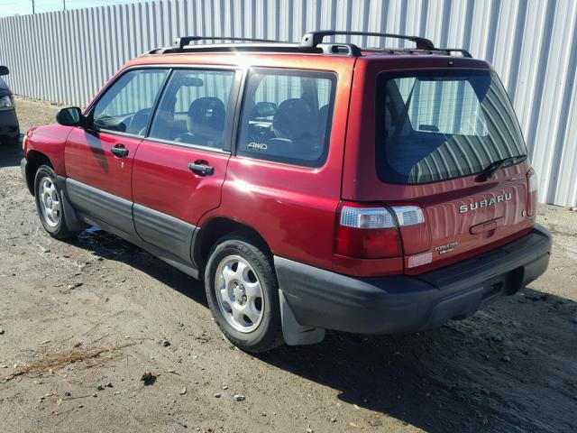 JF1SF63551G740272 - 2001 SUBARU FORESTER L RED photo 3