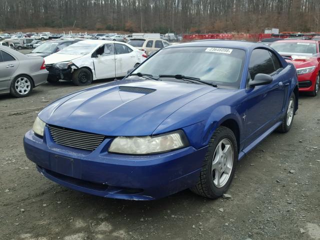 1FAFP40472F165890 - 2002 FORD MUSTANG BLUE photo 2