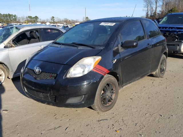 JTDJT903095256732 - 2009 TOYOTA YARIS BLACK photo 2