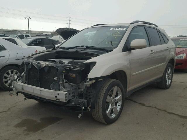 2T2HK31U37C019007 - 2007 LEXUS RX 350 GOLD photo 2