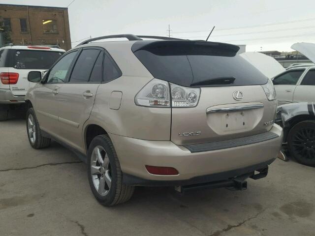 2T2HK31U37C019007 - 2007 LEXUS RX 350 GOLD photo 3