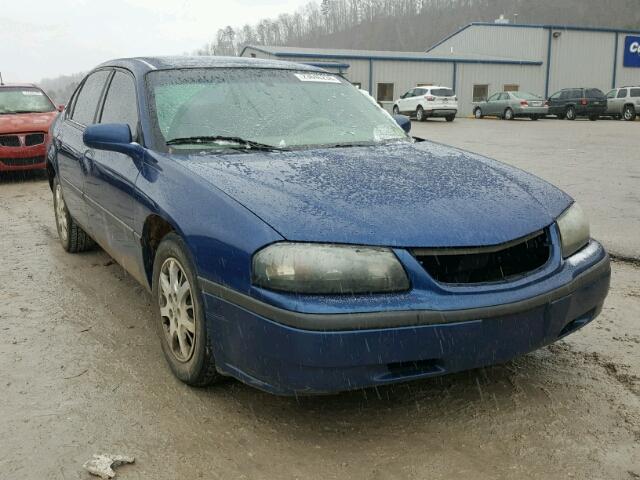 2G1WF52E939120980 - 2003 CHEVROLET IMPALA BLUE photo 1