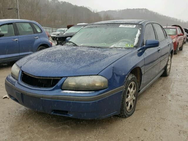 2G1WF52E939120980 - 2003 CHEVROLET IMPALA BLUE photo 2