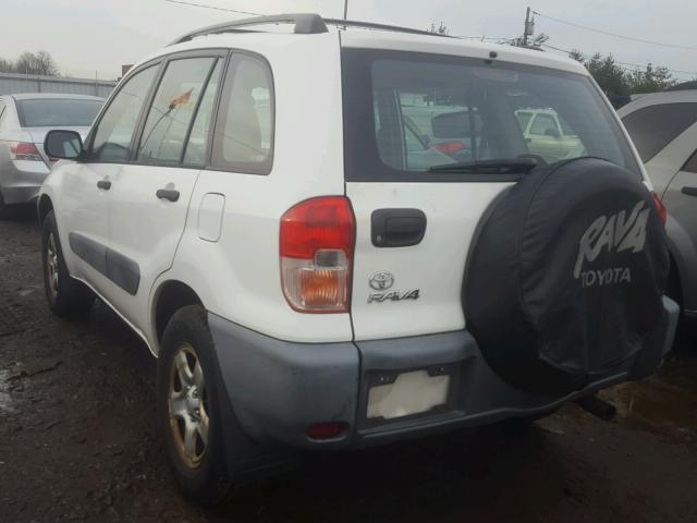 JTEHH20V310034403 - 2001 TOYOTA RAV4 WHITE photo 3